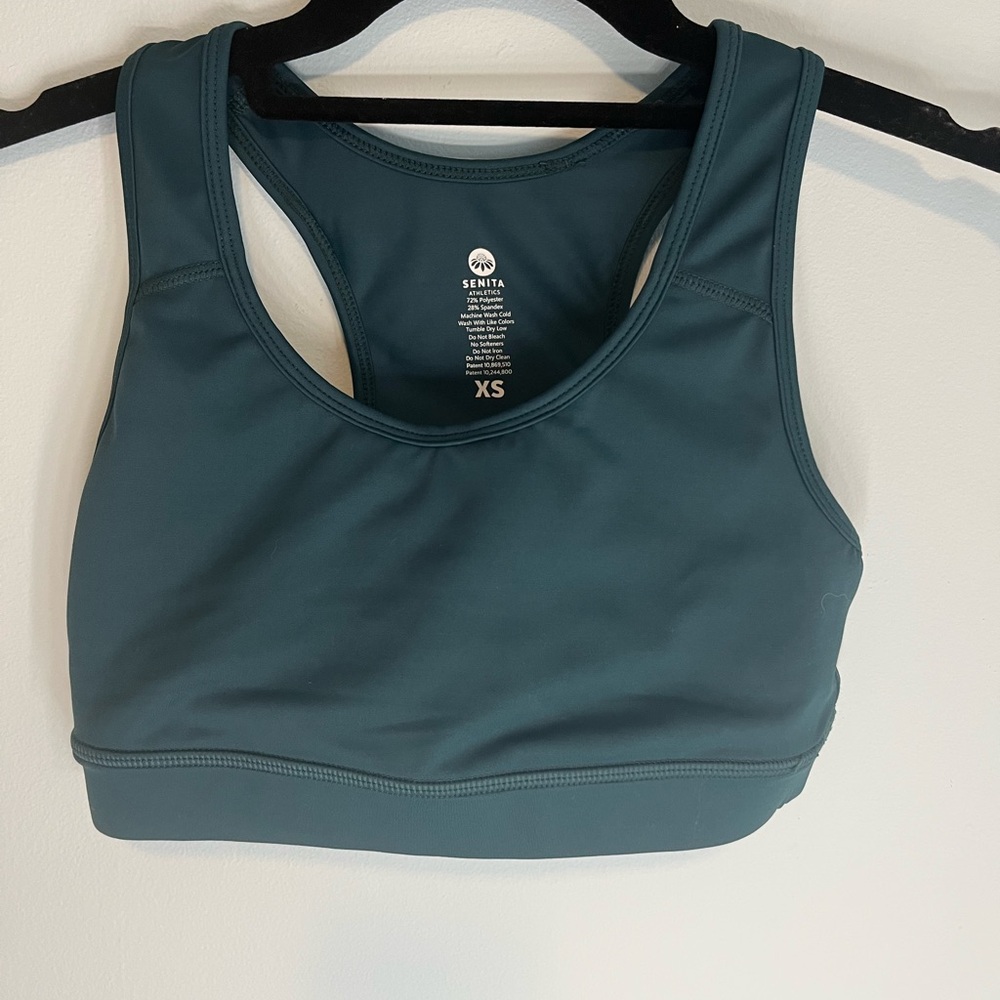Senita Athletics Deep Teal Sports Bra